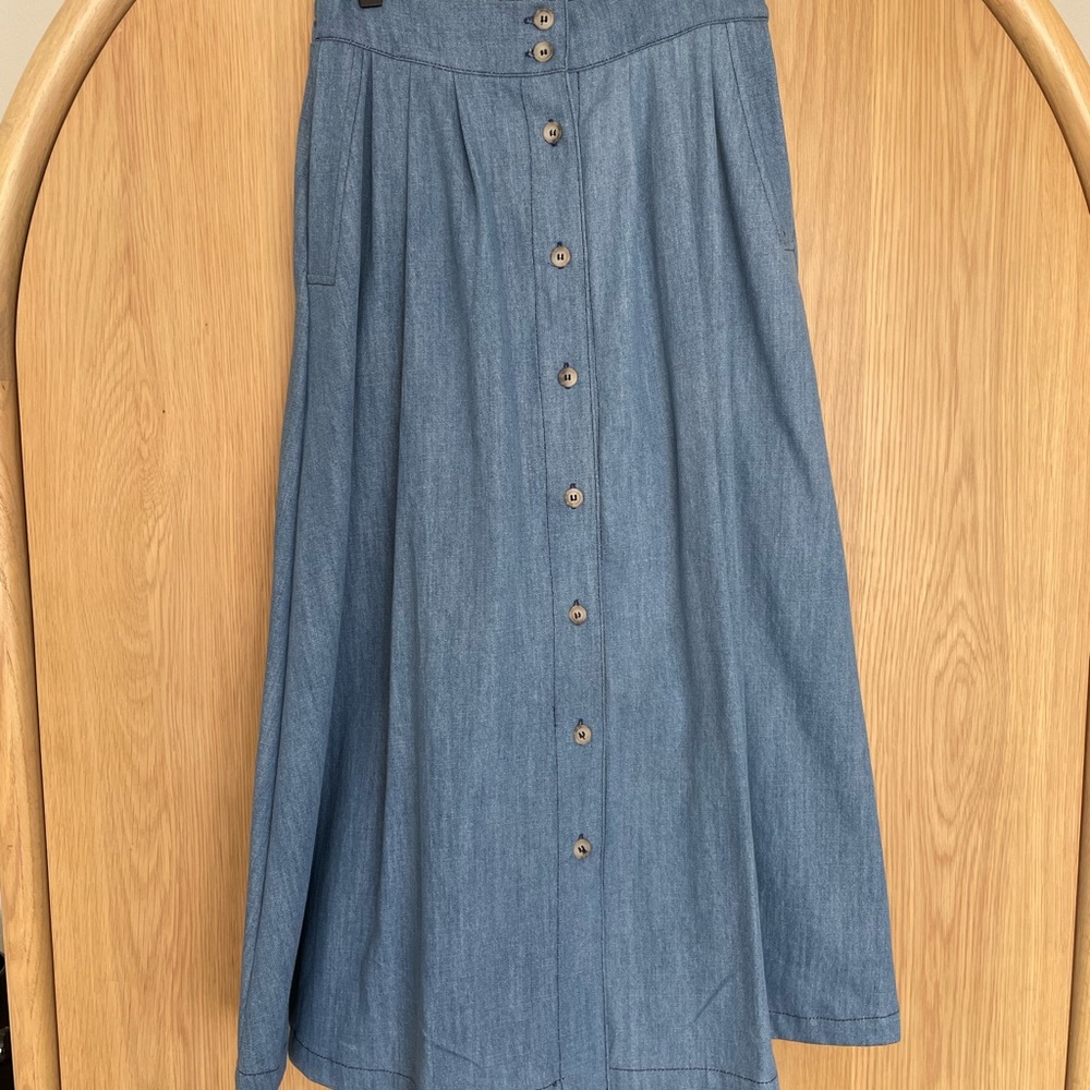 Curator SF Bonnie Skirt in Denim Medium